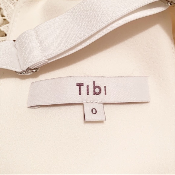 TIBI Guipure Lace Sleeveless Dress Ivory Size 0 - Picture 14 of 14